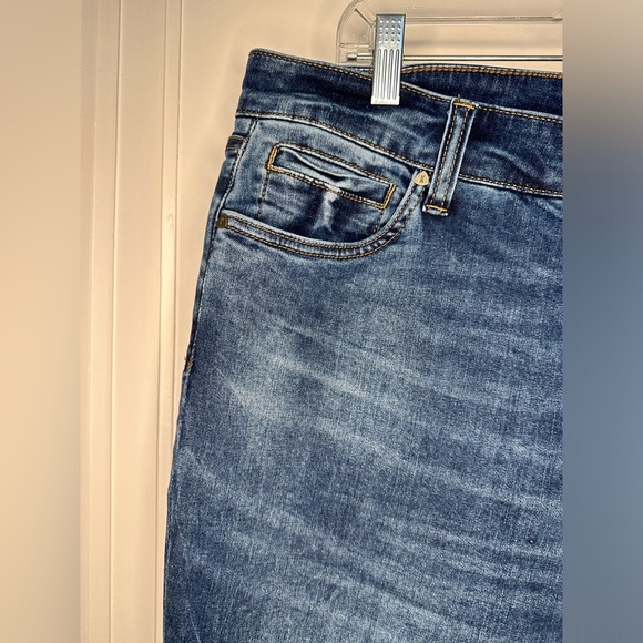 Kut from the Kloth Catherine Boyfriend Jeans Size 16W Medium indigo cuff Denim - Picture 5 of 14